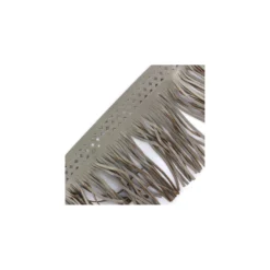 Franges simili cuir Apache gris x 50cm