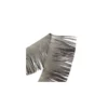 Franges simili cuir réversible Houston- gris métallisé x 50cm