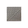 Galon aspect gros grain Lurex à pois argenté gris