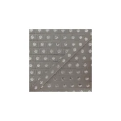 Galon aspect gros grain Lurex à pois argenté gris