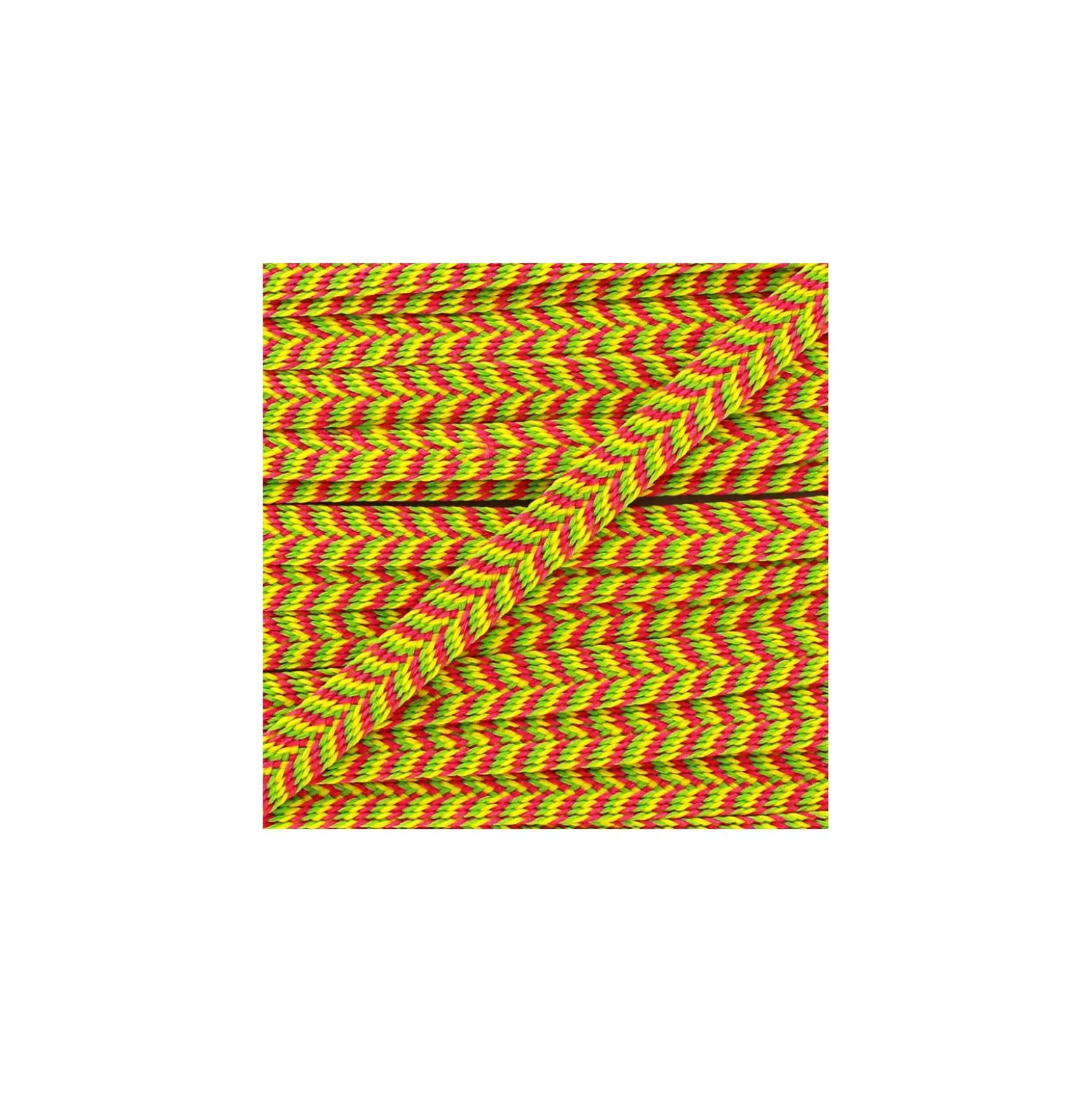 Galon Chevron Multi - jaune/fuchsia