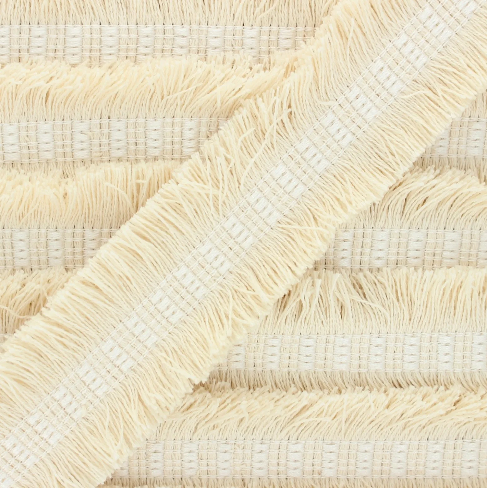 Galon double frange 45mm Wren - crème