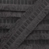 Galon double frange 45mm Wren - gris anthracite
