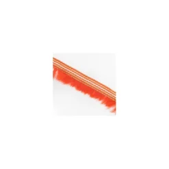 Galon fourrure surpiqué - orange x 50 cm