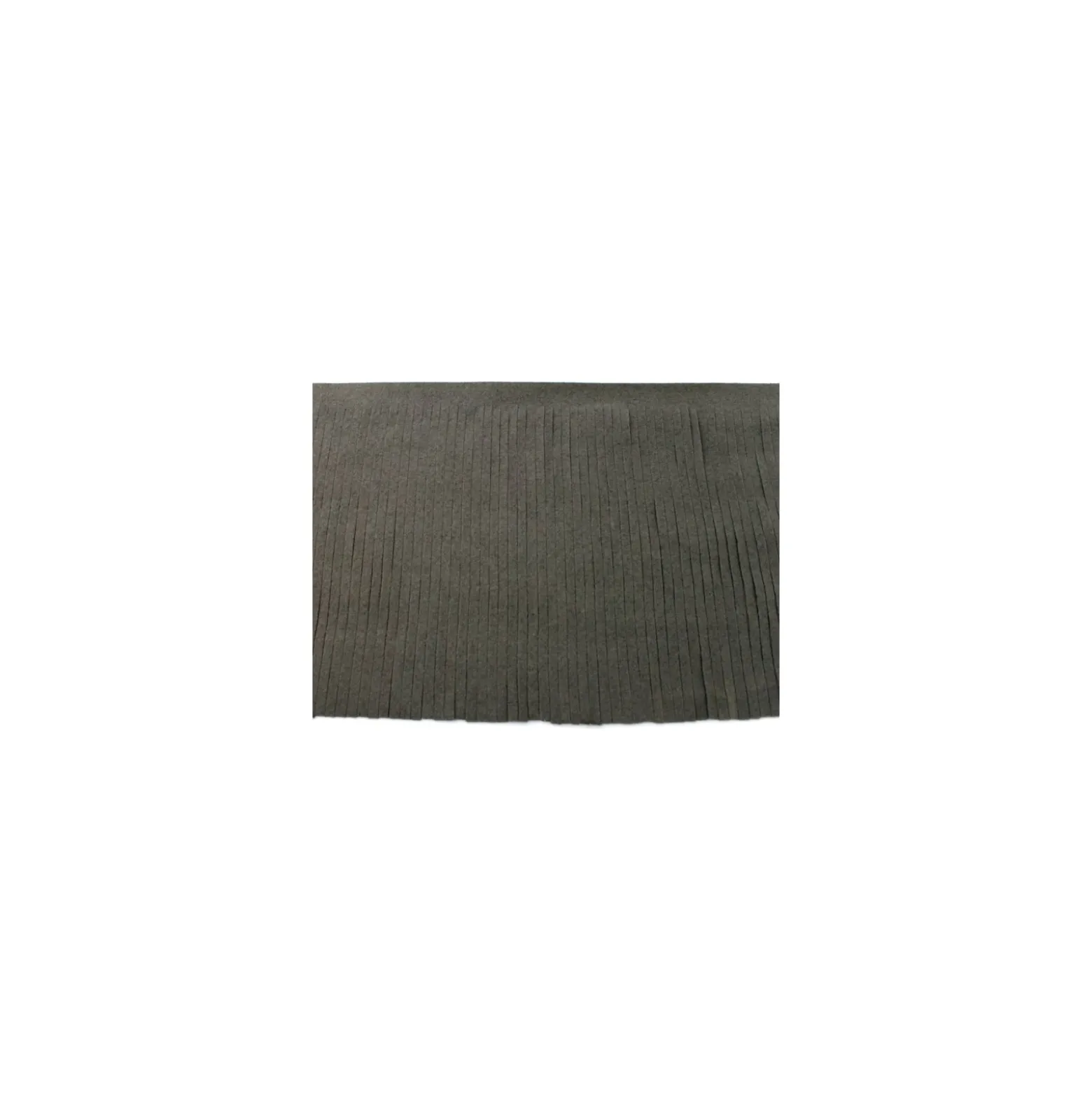 Galon Franges suédine 12cm - gris foncé x 50cm