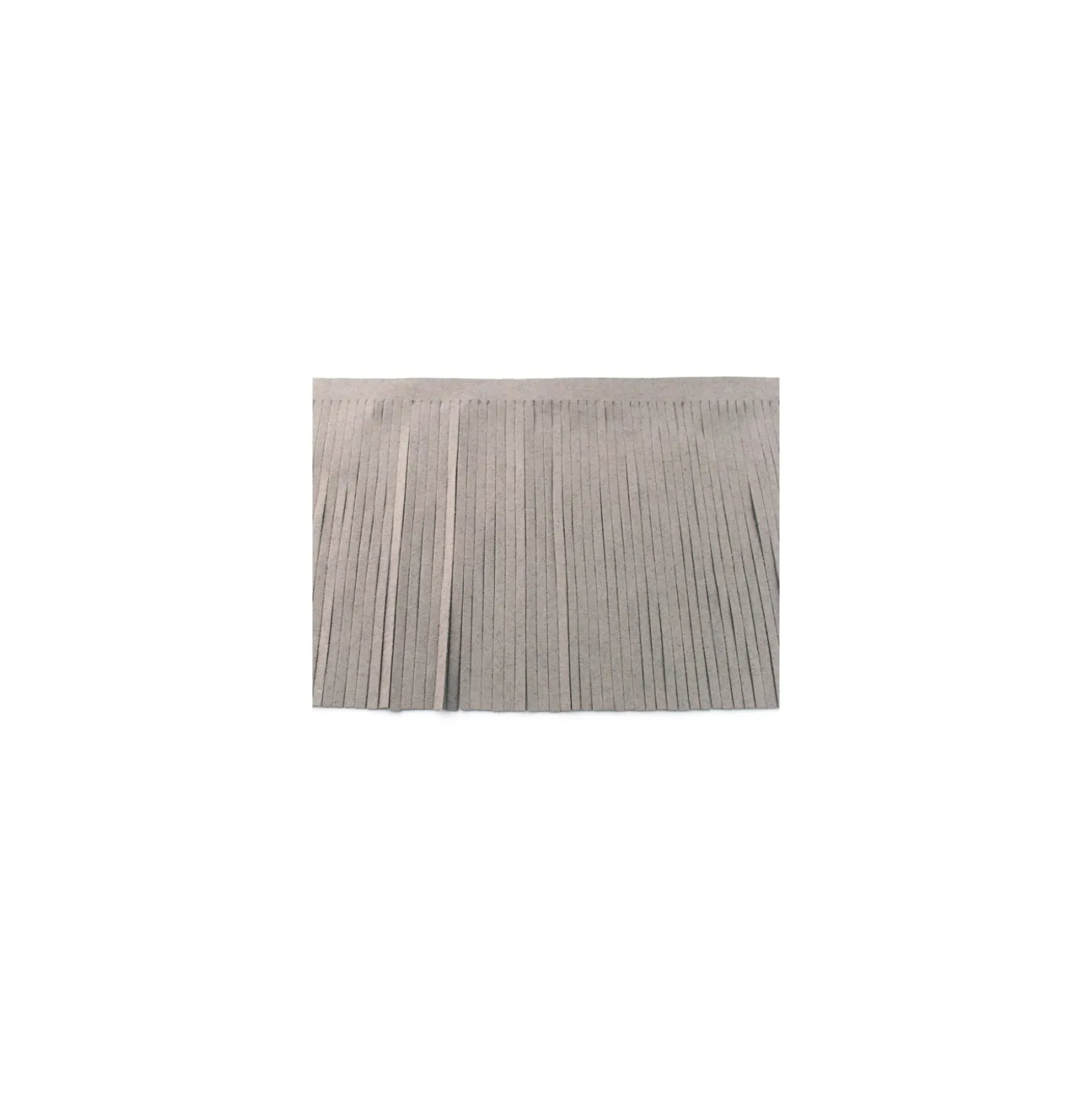 Galon Franges suédine 12cm - gris x 50cm