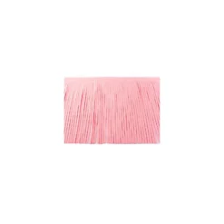 Galon franges suédine 12cm - rose x 50cm