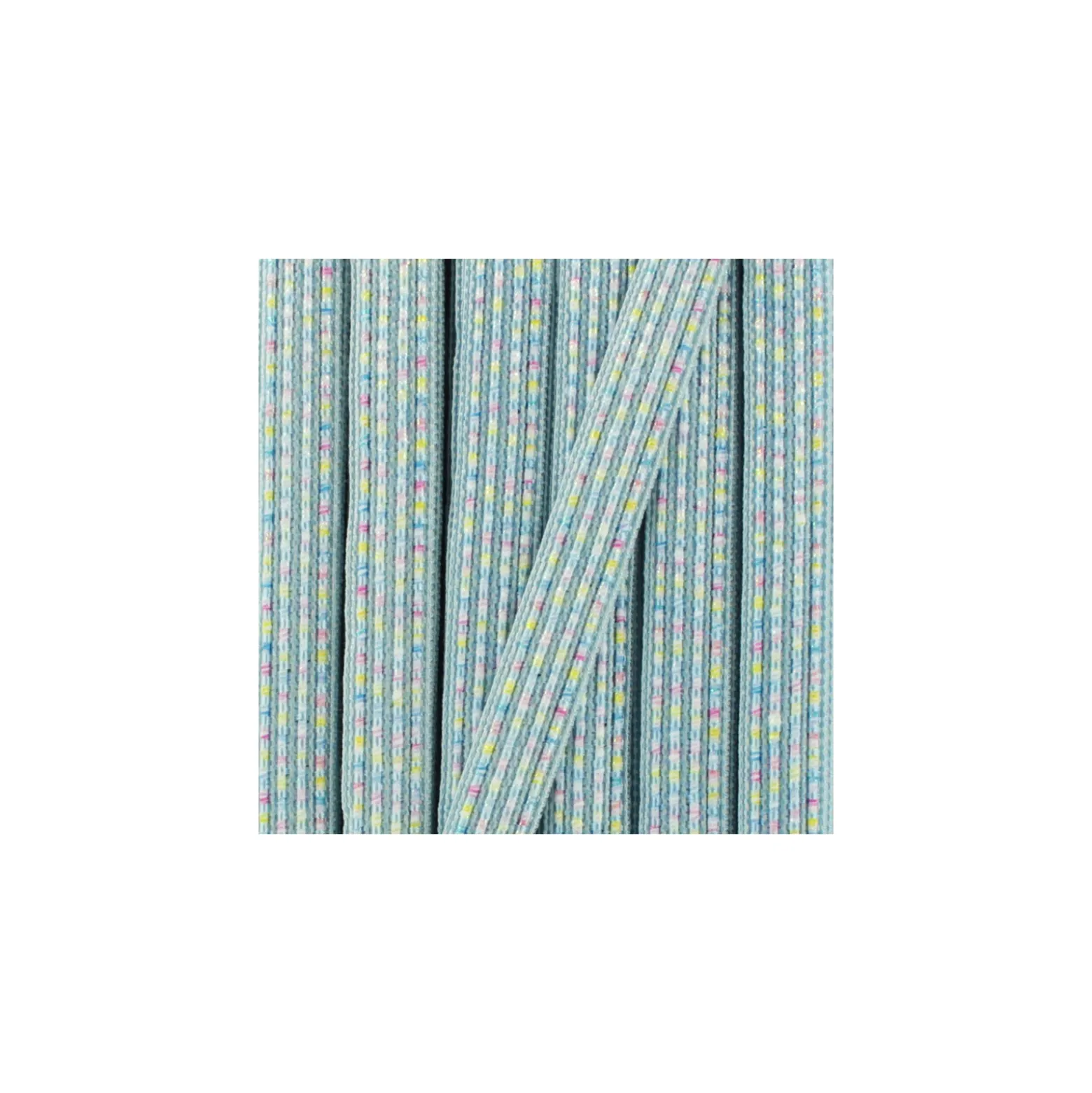 Galon irisé Anna 10 mm - bleu ciel
