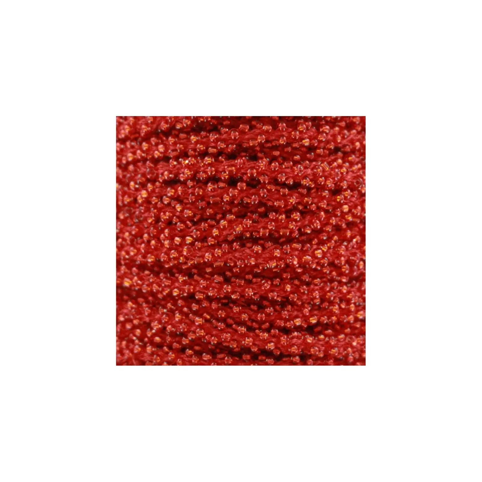 Galon Perles - rouge