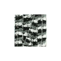 Galon petits pompons à franges - noir/blanc