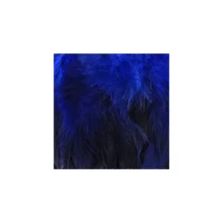 Galon Plume effet nacré 10cm - bleu navy x 50cm