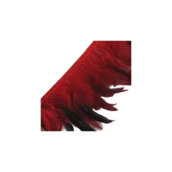 Galon Plume effet nacré rouge 10 / 15 cm x 50cm