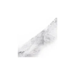 Galon Plumes cheveux d'ange blanc x 30cm