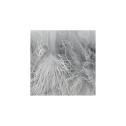 Galon Plumes cheveux d'ange gris x 30cm