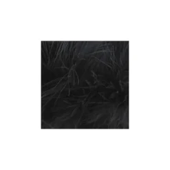 Galon Plumes cheveux d'ange noir x 30cm