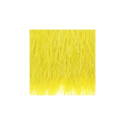 Galon Plumes d'Autruche Rio 14 cm - Jaune x 50cm