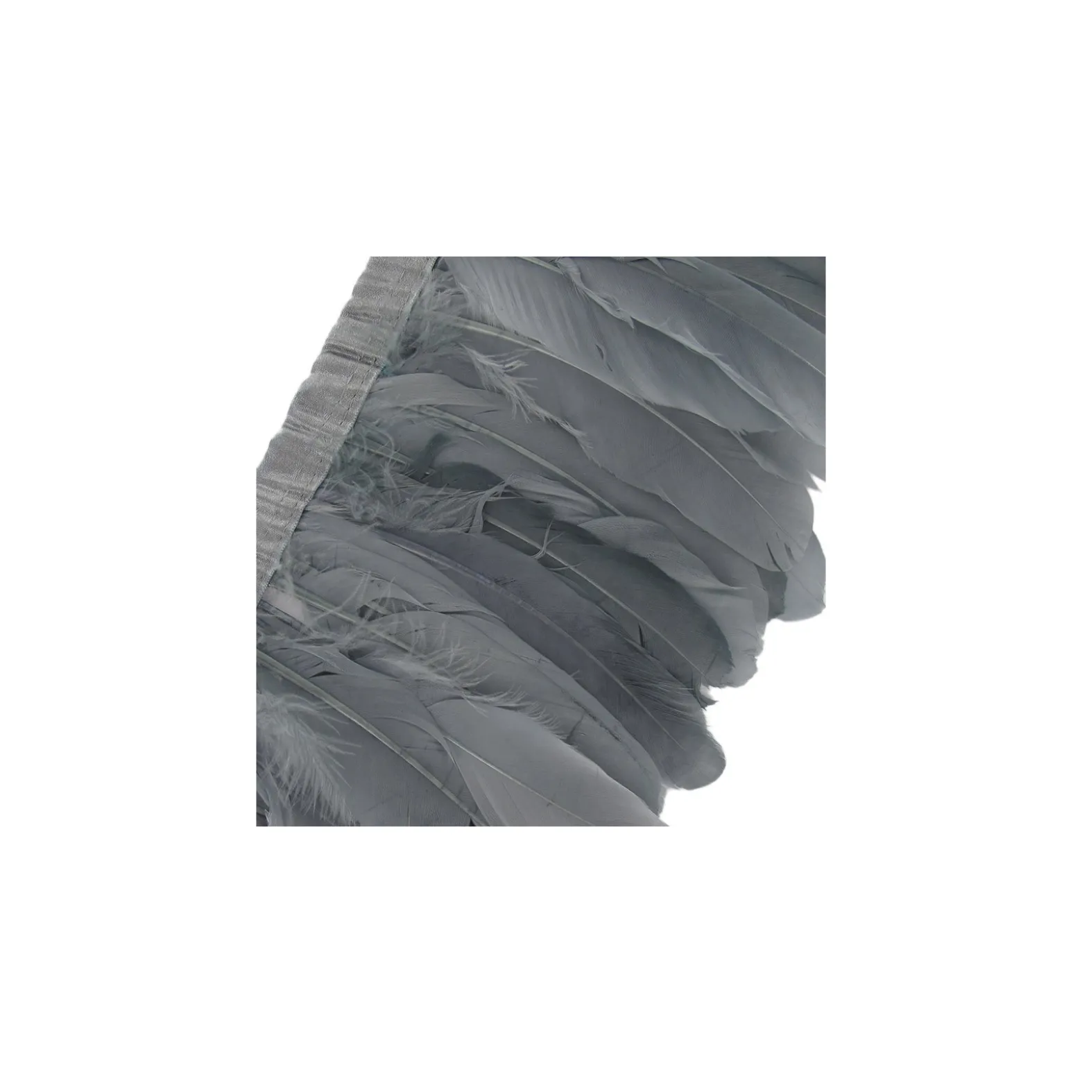 Galon Plumes gris14cm x 20cm
