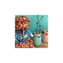 Galon pompon Afrika B 20 mm - fuchsia