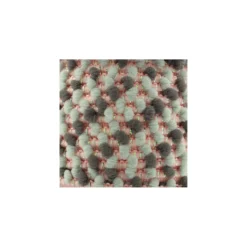 Galon pompon lurex 11 mm - rose