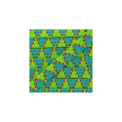 Galon réversible ZigZag - vert/bleu