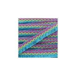 Galon tissé à franges Jamayca - multi bleu