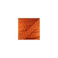 Galon tressé aspect daim brique x 50cm