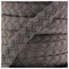 Galon tressé aspect daim gris foncé x 50cm