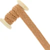 Galon tresse polycoton 23 mm - noisette - bobine de 10 m