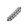 Guipure Fleuri 41 mm Gris