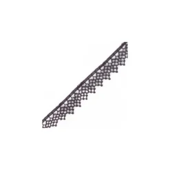 Guipure Fleurs Filet 15 mm Violet