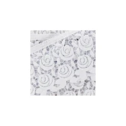 Guipure Fleurs Rosa 60 mm Blanc x 50cm