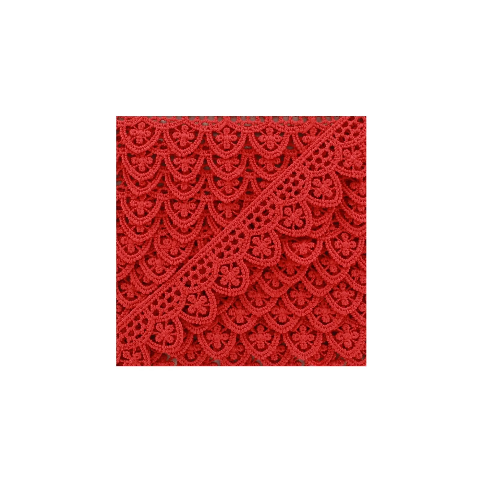 Guipure Margot 20 mm - rouge