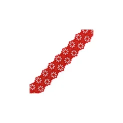 Guipure Paquerette 40 mm - rouge