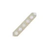 Guipure passe tringle 30mm beige