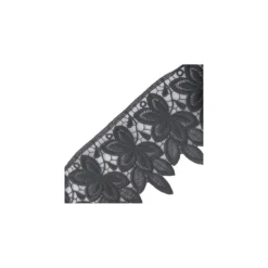 Guipure Polyester Fleurs 105mm Gris x 50cm