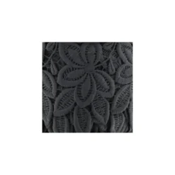 Guipure Polyester Fleurs 105mm Gris x 50cm