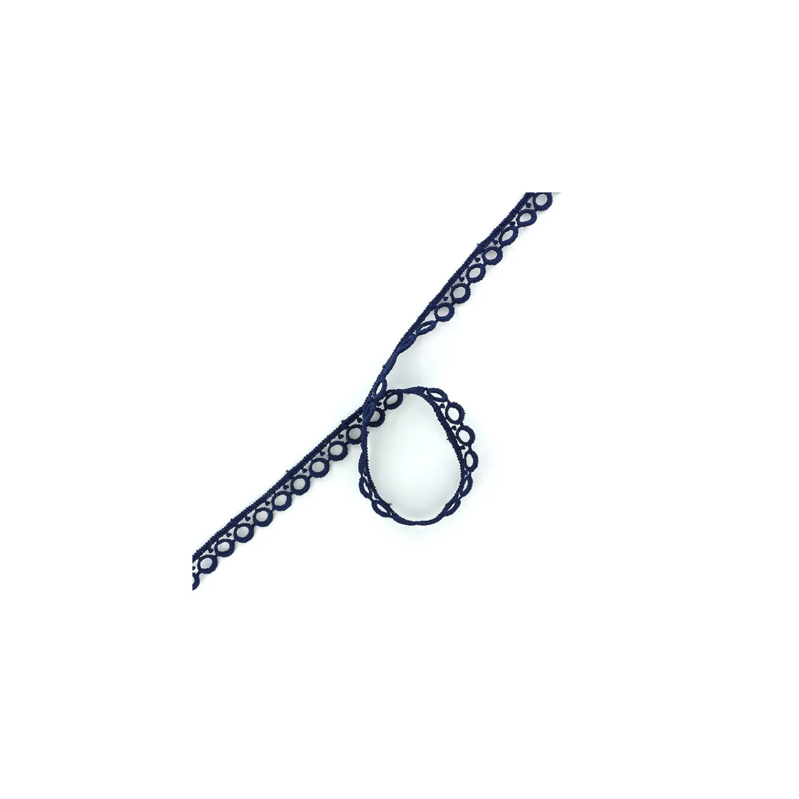 Guipure Vintage 10mm - marine