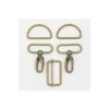 Kit bouclerie pour sacs et bananes - 50 mm bronze