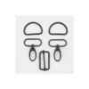 Kit bouclerie pour sacs et bananes - 30 mm noir
