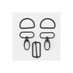 Kit bouclerie pour sacs et bananes - 30 mm noir
