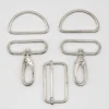 Kit bouclerie pour sacs et bananes - 40 mm argent