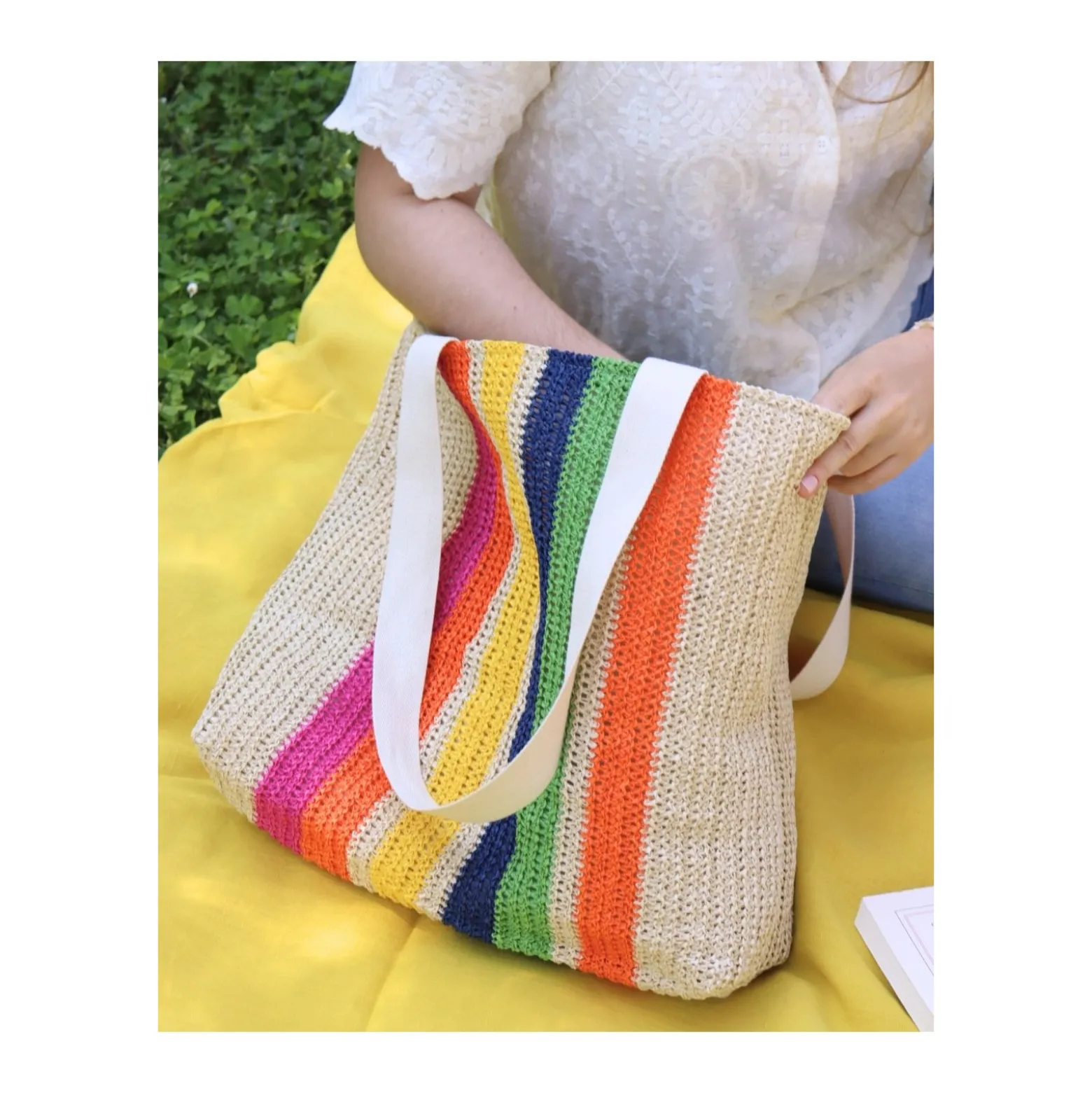 Kit couture - Sac de plage raphia