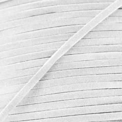 Lacet aspect daim blanc