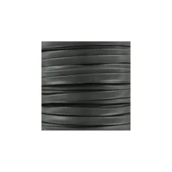 Lacette aspect cuir 5 mm - anthracite