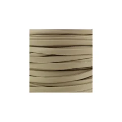 Lacette aspect cuir 5 mm - beige