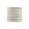 Lacette aspect cuir 5 mm - blanc