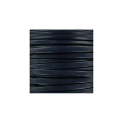 Lacette aspect cuir 5 mm - marine