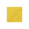Lacet tressé rond en cuir5 mm - Jaune x 50cm
