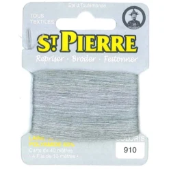 Laine Saint Pierre pour repriser / broder - gris clair n°910