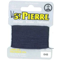 Laine Saint Pierre pour repriser / broder - Marine n°648